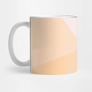 Peach and rose Triangle Mug